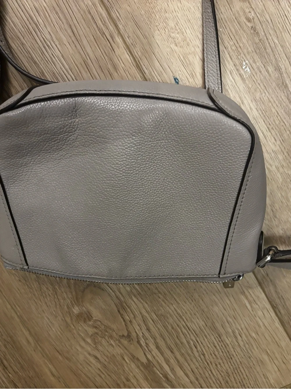 kate spade Talia Taupe Leather Pebbled Bow Crossbody Bag
